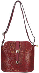 Rea Moda Olasz bőr 0600 bordó arany táska