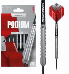GOAT Darts szett steel GOAT Podium Silver, 24g, 80% gravírozott