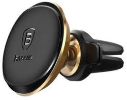 Baseus mágneses autós tartó levegő szellőzőrácsra fekete-arany színű (baseusC40141201G1300)