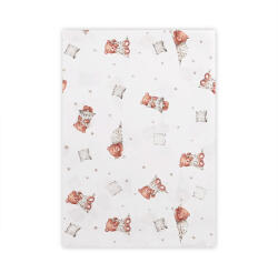 Lorelli lepedő 150x100cm - Bears & Pillows Beige