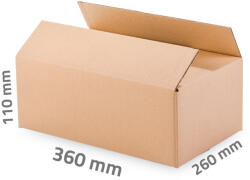  Kartondoboz 360x260x110 mm - 3 rétegű papírdoboz