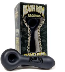 Death Row Records Pipa sticla spoon SandBlasted negru mat 10cm (USA)