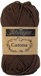 Scheepjes Catona 162 Black Coffee - kávébarna pamut fonal