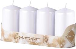 Emocio Henger 4Db 50X90Mm Metal Gyöngyfehér Gyertyák