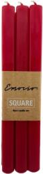 Emocio Aztali Gyertya Prizma 6Db 18X240Mm, Piros