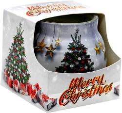  Üveg Decor 80 X 72 Mm Christmas Tree And Gifts Illatgyertya