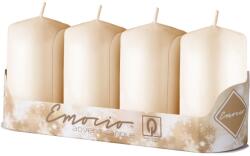 Emocio Henger 4Db 50X90Mm Krémszínű Gyertya