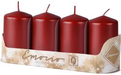 Emocio Henger 4Db 40X80 Bordó Gyertya