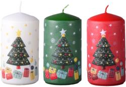  Henger 60X110 Mm Karácsonyfa Ajándékokkal, Gyertya Mix