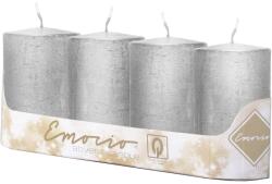 Emocio Henger 4Db 50X100 Mm Rusztikus Metal Ezüst Gyertyák