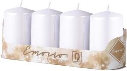 Emocio Henger 4Db 40X80Mm Metal Gyöngyfehér Gyertyák
