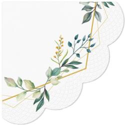  Szalvéta 12Db Leaves Frame 32Cm