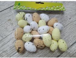 Festett polisztirol tojás természetes színek 2cm x 3cm 24db/csomag - kosarbolt