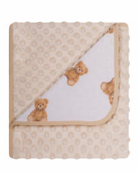 DuetBaby Minky pléd 80x90 cm Sárga Maci (DB625-MA)