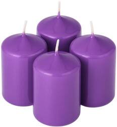Valex Decor Adventi henger gyertya készlet, 7 x 4cm - Lakk lila (FPL-29)