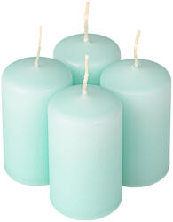 Valex Decor Adventi henger gyertya készlet, 7 x 4cm - Matt világos türkizkék (FPS-69)
