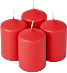 Valex Decor Adventi henger gyertya készlet, 7 x 4cm - Matt piros (FPS-40)