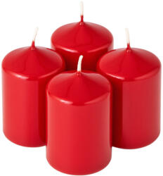 Valex Decor Adventi henger gyertya készlet, 7 x 4cm - Lakk piros (FPL-40)