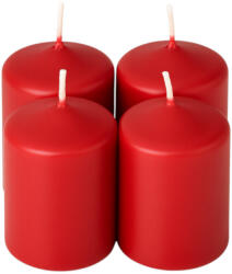 Valex Decor Adventi henger gyertya készlet, 8 x 5cm - Matt piros (BRS-40)