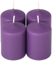 Valex Decor Adventi henger gyertya készlet, 8 x 5cm - Matt lila (BRS-29)
