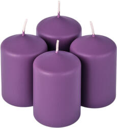 Valex Decor Adventi henger gyertya készlet, 7 x 4cm - Matt lila (FPS-29)