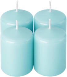 Valex Decor Adventi henger gyertya készlet, 8 x 5cm - Lakk világos türkizkék (BRL-69)