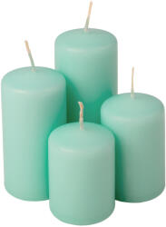 Valex Decor Lépcsős adventi henger gyertya készlet, Ø50 x 70/80/100/120mm - Világos türkizkék (PTS-69)