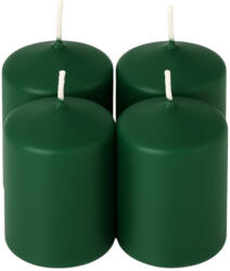 Valex Decor Adventi henger gyertya készlet, 8 x 5cm - Matt sötétzöld (BRS-58)