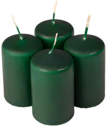Valex Decor Adventi henger gyertya készlet, 7 x 4cm - Matt sötétzöld (FPS-58)