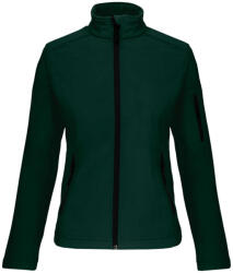 Kariban Női 3 rétegű softshell dzseki, Kariban KA400, Bottle Green-M (ka400bg-m)