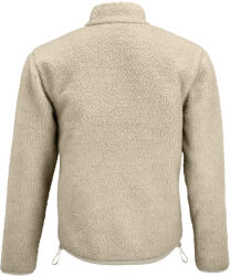 SOL'S Uniszex FURY cipzáras sherpa dzseki polár béléssel, SOL'S SO04042, Shear Beige/Beige-XL (so04042sbe-be-xl)