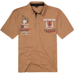 LAVECCHIA tricou polo barbati 2038 oversize Bej 8XL