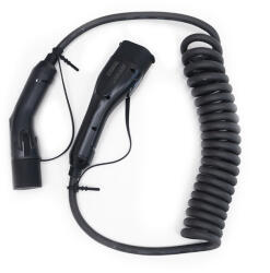 SECTRON Spirál autó töltőkábel Type 2 3×16A Hossza: 4 méter