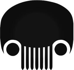 Stickify Jeep halálfej "2" matrica