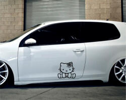 Stickify Ülő Hello Kitty tuning matrica (30x30 cm)