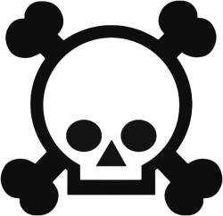 Stickify Rajzolt koponya matrica