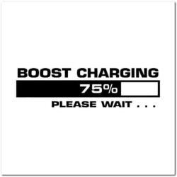 Stickify 75% Boost Charging - Szélvédő matrica