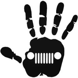 Stickify Jeep kéz matrica