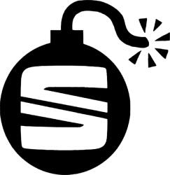 Stickify Seat robbanó bomba matrica