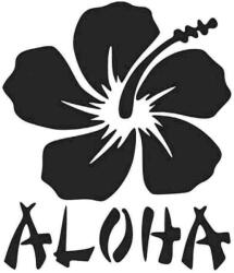Stickify Hawaii Aloha felirat és virág - Autómatrica