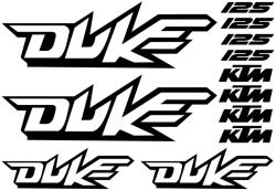 Stickify KTM Duke 125 "1" matrica szett