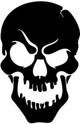 Stickify Szemöldök koponya matrica