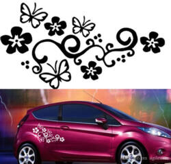 Stickify Virágok pillangóval matrica