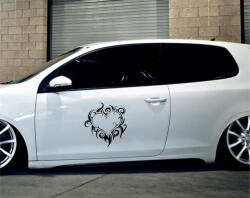 Stickify Díszes szív tuning matrica (30x32 cm) - stickify - 2 290 Ft