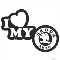 Stickify I Love My Skoda matrica 2