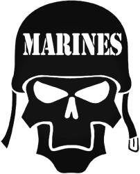 Stickify Tengerészgyalogos koponya Autómatrica