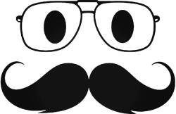 Stickify Bajuszos arc Autómatrica