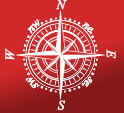 Stickify Díszes iránytű falmatrica