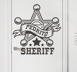 Stickify Sheriff matrica egyedi névvel