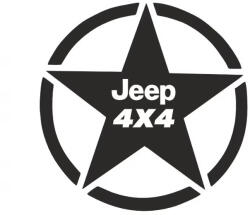 Stickify Jeep 4x4 katonai csillag 30 cm